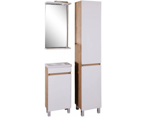 Заказать Тумба с раковиной белый/дуб золотой 40 см ASB-Mebel Марко в магазине сантехники Santeh-Crystal.ru