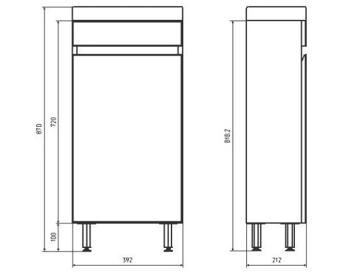 Заказать Тумба с раковиной белый/дуб золотой 40 см ASB-Mebel Марко в магазине сантехники Santeh-Crystal.ru