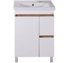 Тумба с раковиной белый/дуб золотой 60,5 см ASB-Mebel Марко