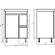 Приобрести Тумба с раковиной белый/дуб золотой 60,5 см ASB-Mebel Марко в магазине сантехники Santeh-Crystal.ru