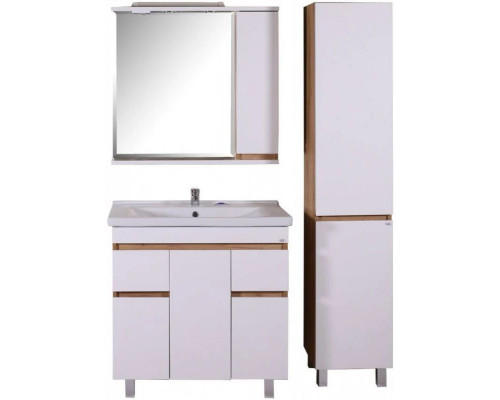 Заказать Тумба с раковиной белый/дуб золотой 80,5 см ASB-Mebel Марко в магазине сантехники Santeh-Crystal.ru