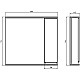 Купить Комплект мебели белый/дуб золотой 80,5 см ASB-Mebel Марко в магазине сантехники Santeh-Crystal.ru