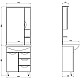 Купить Тумба с раковиной белый 71,5 см ASB-Mebel Мессина в магазине сантехники Santeh-Crystal.ru