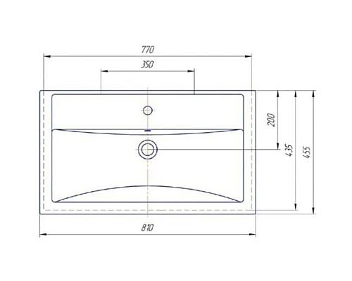 Купить Тумба с раковиной светлый орех 81 см ASB-Mebel Коста в магазине сантехники Santeh-Crystal.ru