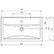 Купить Тумба с раковиной светлый орех 81 см ASB-Mebel Коста в магазине сантехники Santeh-Crystal.ru