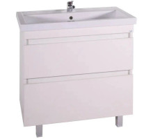 Тумба с раковиной ясень белый 81 см ASB-Mebel Коста