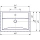 Приобрести Тумба с раковиной ясень белый 60,5 см ASB-Mebel Коста в магазине сантехники Santeh-Crystal.ru