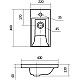 Приобрести Тумба с раковиной белый 40 см ASB-Mebel Бари в магазине сантехники Santeh-Crystal.ru
