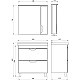 Купить Комплект мебели белый 80,5 см ASB-Mebel Миранда в магазине сантехники Santeh-Crystal.ru