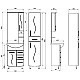 Купить Комплект мебели белый 61 см ASB-Mebel Грета в магазине сантехники Santeh-Crystal.ru