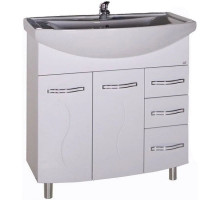 Тумба с раковиной белый 80 см ASB-Mebel Грета