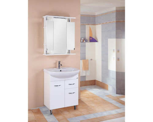 Заказать Тумба с раковиной белый глянец 66,5 см Onika Стелла 106503 + 1WH110174 в магазине сантехники Santeh-Crystal.ru