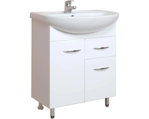 Купить Комплект мебели белый глянец 66,5 см Onika Стелла 106503 + 1WH110174 + 206505 в магазине сантехники Santeh-Crystal.ru