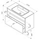 Купить Тумба темное дерево 100 см Am.Pm Func M8FFUX1001OF в магазине сантехники Santeh-Crystal.ru