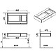 Приобрести Тумба ясень 90 см VitrA Origin 65702 в магазине сантехники Santeh-Crystal.ru