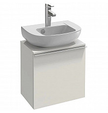 Тумба белый глянец 45,2 см шарниры слева Jacob Delafon Odeon Up EB999G-G1C