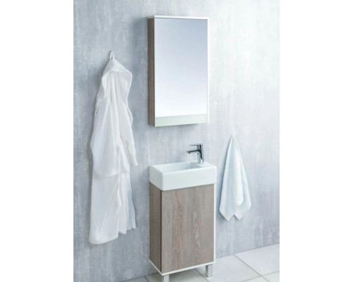 Заказать Тумба белый глянец/дуб навара 44,7 см Акватон Эмма 1A221601EAD80 в магазине сантехники Santeh-Crystal.ru