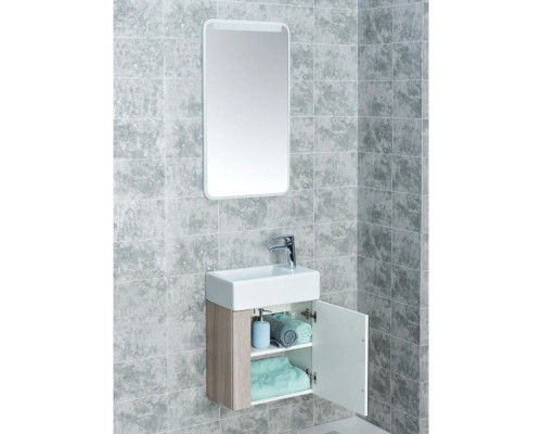 Приобрести Тумба белый глянец/ясень шимо 44,7 см Акватон Вита 1A221401VTD70 в магазине сантехники Santeh-Crystal.ru