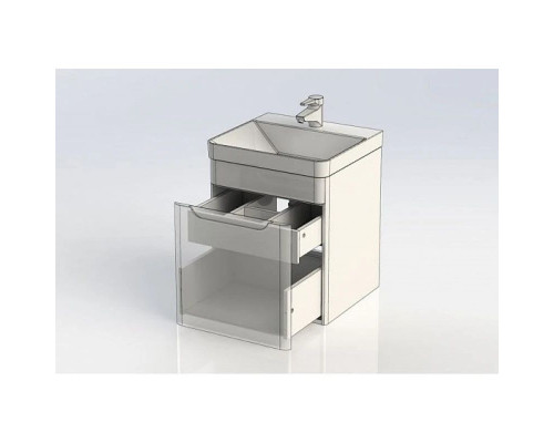 Приобрести Тумба белый глянец 48,8 см Aquanet София 00201745 в магазине сантехники Santeh-Crystal.ru