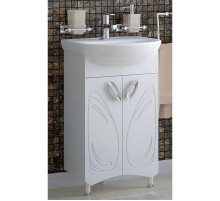 Тумба белый глянец 48 см Corozo Лидер SD-00000318