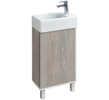 Тумба белый глянец/дуб навара 44,7 см Акватон Эмма 1A221601EAD80