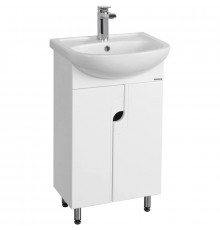 Тумба с раковиной белый глянец 50,5 см Акватон Панда 1A0537K0PD010