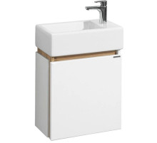 Тумба белый глянец/эбони светлый 44,7 см Акватон Эклипс 1A172801EK49L