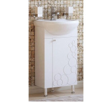 Тумба с раковиной белый глянец 46 см Corozo Орфей SETSD-00000384/SD-00000088