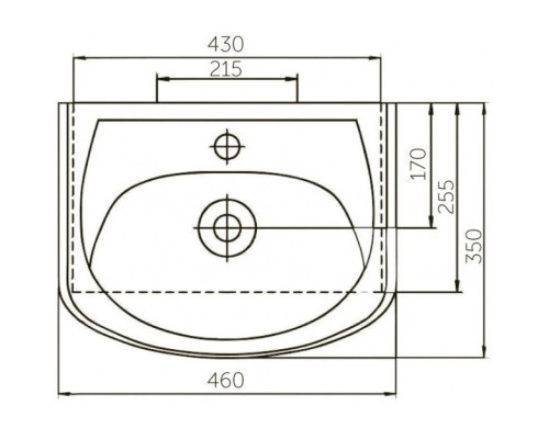 Заказать Тумба с раковиной белый глянец 46 см Corozo Орфей SETSD-00000384/SD-00000088 в магазине сантехники Santeh-Crystal.ru