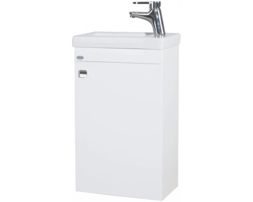 Купить Тумба с раковиной белый глянец 40 см Bellezza Комо 4639005180019 + 4690311045386 в магазине сантехники Santeh-Crystal.ru