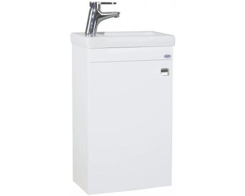 Купить Тумба с раковиной белый глянец 40 см Bellezza Комо 4639005180019 + 4690311045386 в магазине сантехники Santeh-Crystal.ru