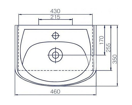 Купить Тумба с раковиной бежевый глянец/белый глянец 46 см Bellezza Уют 4635023000070 + 4620008192741 в магазине сантехники Santeh-Crystal.ru