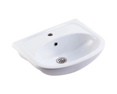 Заказать Тумба с раковиной белый глянец 51 см Bellezza Уют 4635006240011 + 4620008192758 в магазине сантехники Santeh-Crystal.ru