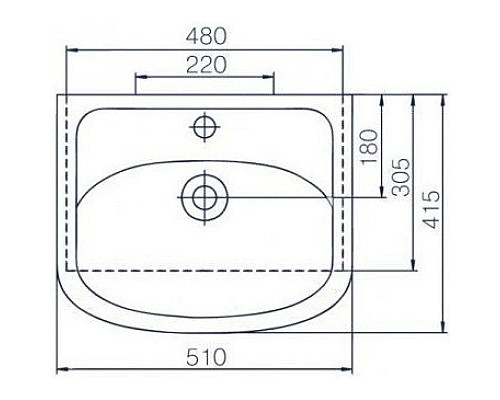 Заказать Тумба с раковиной белый глянец 51 см Bellezza Уют 4635006240011 + 4620008192758 в магазине сантехники Santeh-Crystal.ru