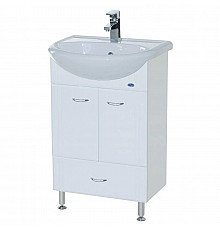 Тумба с раковиной белый глянец 51 см Bellezza Уют 4635006070014 + 4620008192758