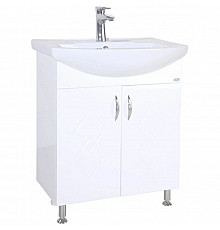 Тумба с раковиной белый глянец 50 см Bellezza Элеганс 4638606240016 + 4620008195766