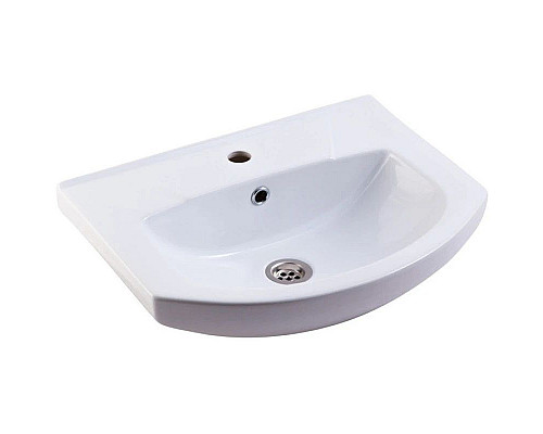 Приобрести Тумба с раковиной белый глянец 50 см Bellezza Элеганс 4638606240016 + 4620008195766 в магазине сантехники Santeh-Crystal.ru