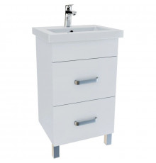 Тумба с раковиной белый глянец 50 см IDDIS Custo New NCU50W0i95K