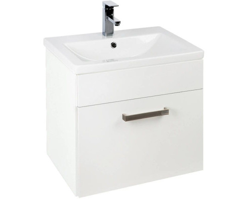 Заказать Тумба с раковиной белый глянец 50 см IDDIS Mirro New NMIR50Wi95K в магазине сантехники Santeh-Crystal.ru