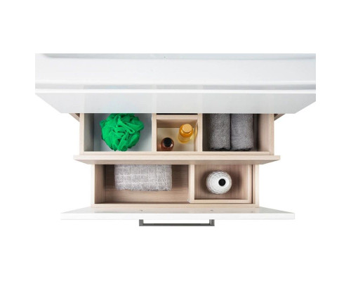 Заказать Тумба с раковиной белый глянец 50 см IDDIS Mirro New NMIR50Wi95K в магазине сантехники Santeh-Crystal.ru