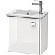 Купить Тумба белый глянец 42 см Duravit Brioso BR4000L1022 в магазине сантехники Santeh-Crystal.ru
