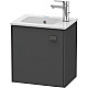 Купить Тумба графит матовый 42 см Duravit Brioso BR4000L4949 в магазине сантехники Santeh-Crystal.ru