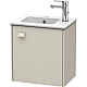 Приобрести Тумба тауп матовый 42 см Duravit Brioso BR4000R9191 в магазине сантехники Santeh-Crystal.ru