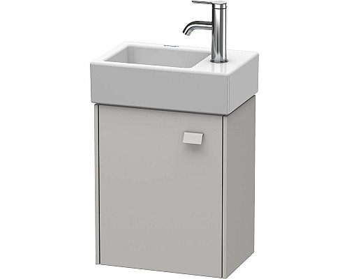 Приобрести Тумба бетонно-серый матовый 36,4 см Duravit Brioso BR4049L0707 в магазине сантехники Santeh-Crystal.ru