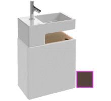 Тумба ледяной коричневый глянец 49,5 см шариниры слева Jacob Delafon Terrace EB1178-N23