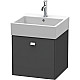 Купить Тумба графит матовый 48,4 см Duravit Brioso BR405201049 в магазине сантехники Santeh-Crystal.ru