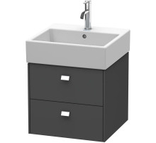Тумба графит матовый 48,4 см Duravit Brioso BR415201049
