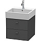 Купить Тумба графит матовый 48,4 см Duravit Brioso BR415204949 в магазине сантехники Santeh-Crystal.ru