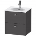 Тумба графит матовый 52 см Duravit Brioso BR430901049