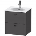 Тумба графит матовый 52 см Duravit Brioso BR430904949